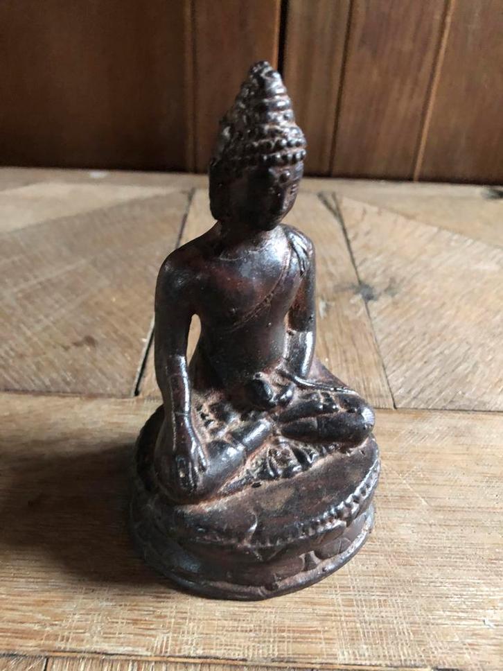 Antiek Boeddha altaarstuk, ca. 1900, Antiek en Kunst, Kunst | Beelden en Houtsnijwerken, Ophalen of Verzenden