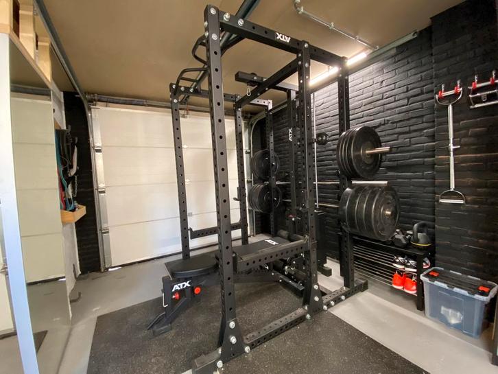 ATX POWER RACK PRX-⁠720 + LAT PULLEY MET 115KG GEWICHTSTAPEL, Sport en Fitness, Fitnessmaterialen, Zo goed als nieuw, Overige typen
