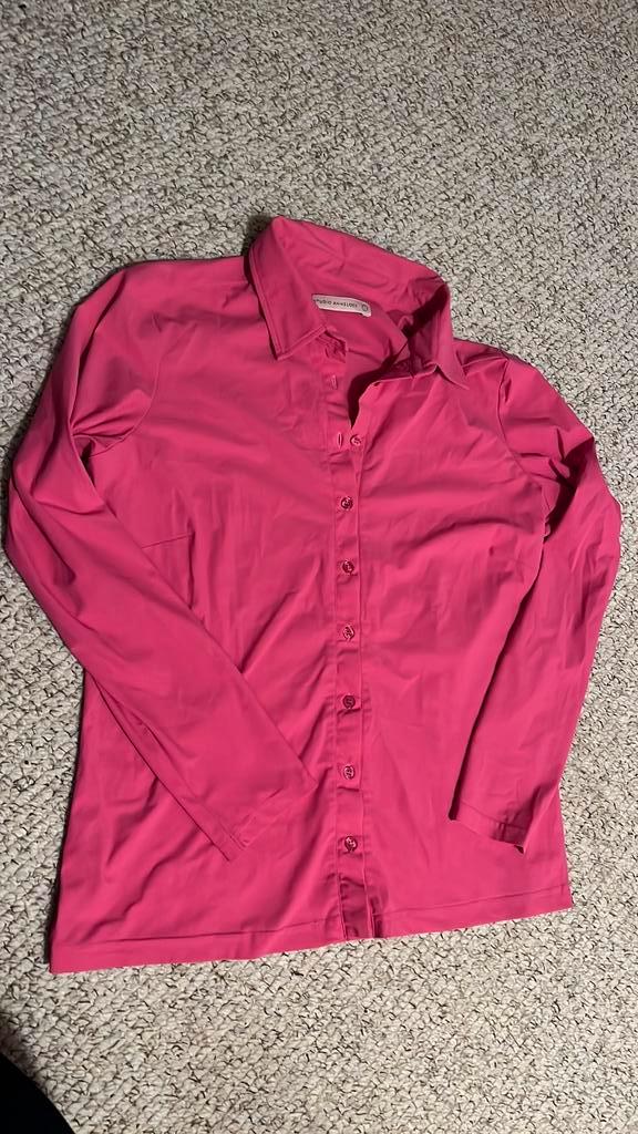 Studio Anneloes blouse, heerlijke travelstof. maat l, fucsia, Kleding | Dames, Blouses en Tunieken, Zo goed als nieuw, Maat 38/40 (M)