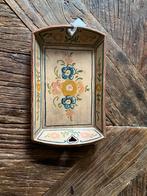 Zeer Oude Mangelbak met bloemmotief volkskunst, Antiek en Kunst, Ophalen of Verzenden