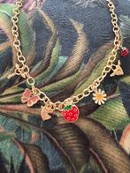 Ketting goud kleurig met bedels, Ophalen of Verzenden, Nieuw, Goud