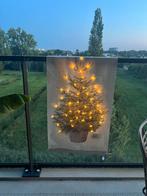 Supermooi doek/wanddecoratie met kerstboom met verlichting, Diversen, Kerst, Ophalen of Verzenden, Nieuw