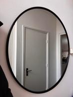 Ronde Spiegel met metalen rand, Huis en Inrichting, Minder dan 50 cm, Gebruikt, Rond, Ophalen of Verzenden