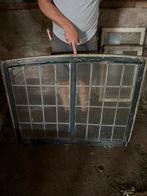 Antiek Raam met Glas in Lood, Antiek en Kunst, Antiek | Spiegels, Ophalen of Verzenden, Rechthoekig, 50 tot 100 cm, 100 tot 150 cm