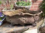 Antieke gietijzeren JARDINIERE | bloembak – Franse stijl, Tuin en Terras, Tuinvazen, Ophalen, Gebruikt