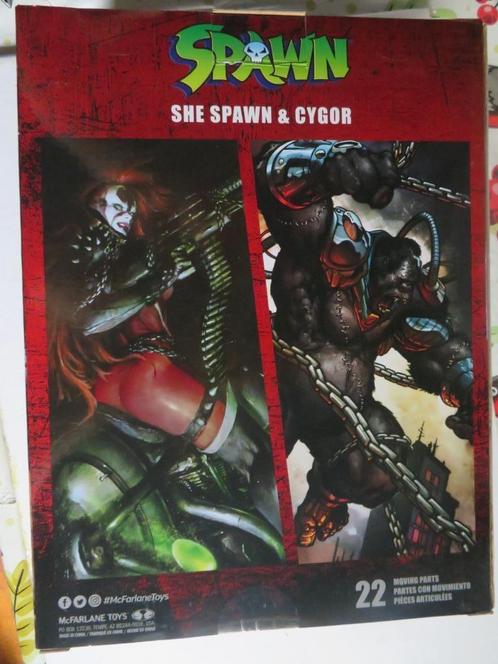 SPAWN --- SHE SPAWN & CYGOR, Kinderen en Baby's, Speelgoed | Actiefiguren, Nieuw, Ophalen of Verzenden
