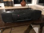 Akai AJ-W225 radio cassette retro vintage, Audio, Tv en Foto, Radio's, Ophalen of Verzenden, Gebruikt, Radio
