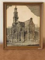 Oude prent Westerkerk Amsterdam, Antiek en Kunst, Ophalen