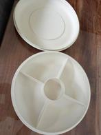Tupperware Serveerschaal met Deksel - Crème, Ophalen of Verzenden, Gebruikt, Crème, Schaal