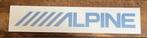 ALPINE   -  reclamebord kunststof  50  10 cm, Ophalen of Verzenden, Zo goed als nieuw, Reclamebord