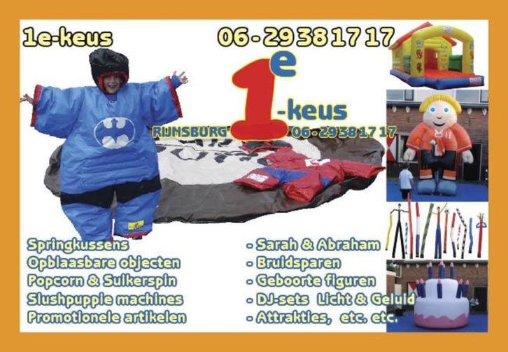 Huur goedkoop 'n kinder SUMOWORSTEL set [stripfiguren], Hobby en Vrije tijd, Feestartikelen | Verhuur, Zo goed als nieuw, Overige