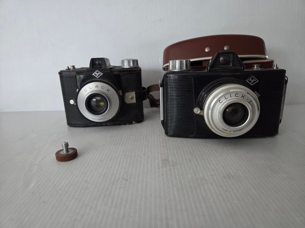 Agfa - 2 oude camera's - Clack en Click 1, Gebruikt, Compact, Onbekend, Agfa