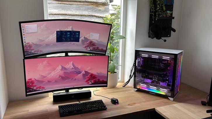 Samsung Odyssey G5 34" UWQHD Gaming Monitor Zonder poot, Computers en Software, Monitoren, Zo goed als nieuw, 151 t/m 200 Hz, DisplayPort
