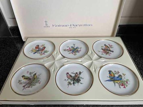 Vintage Kaiser petitfour Bordjes met 2 Vogels - Nieuw, Antiek en Kunst, Antiek | Porselein, Ophalen of Verzenden