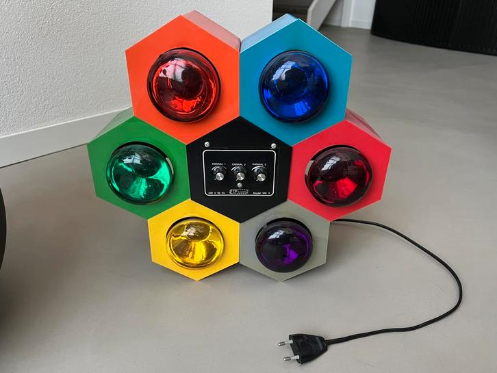 Retro discolamp, ETP Systems Model MK 3 lichtorgel., Muziek en Instrumenten, Licht en Laser, Zo goed als nieuw, Licht, Geluidgestuurd