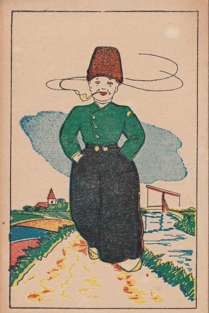 BOER KLEDERDRACHT JAREN 40 ZEER MOOIE OUDE KAART KH770, Verzamelen, Ansichtkaarten | Themakaarten, Ongelopen, 1940 tot 1960, Klederdracht