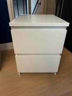 Ikea MALM nachtkastje wit, Huis en Inrichting, Slaapkamer | Nachtkastjes, Ophalen, Overige materialen, Gebruikt, Minder dan 45 cm