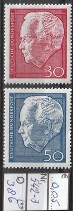 Bund Lübke Michel 542-3 Nr.386p, Verzenden, BRD, Postfris