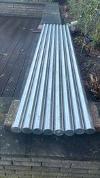 8 Rvs buizen 220cm lang, 2mm dik, 60mm doorsnede, Doe-het-zelf en Verbouw, Buizen en Afvoer, Ophalen, Gebruikt, Overige typen