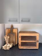 Oud vliegenkastje-kaaskast-brocante- landelijk-sober, Antiek en Kunst, Curiosa en Brocante, Ophalen