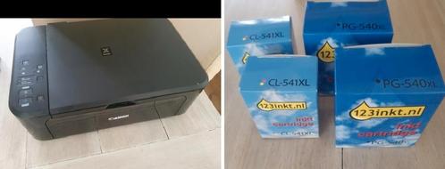 Canon mg 3650s met 2x 2 cartridges (2x zwart  2x kleur), Computers en Software, Printers, Gebruikt, Printer, Ophalen of Verzenden