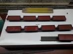 9 Fleischmann lage bak wagons H0 met kleine gebreken, Gebruikt, Gelijkstroom, Fleischmann, Wagon