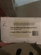 RVS 3e GEN Lage Douchegoot + Flens 120cm, Ophalen, Nieuw