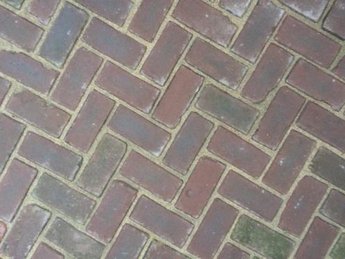 600m2 hard gebakken klinkers platkeien rood bruin, Tuin en Terras, Tegels en Klinkers, Gebruikt, Klinkers, Keramiek, 10 m² of meer