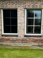 Kunststof kozijn draaikiepraam en elektrisch inbouw rolluik, Kunststof, Gebruikt, Raamkozijn, 150 tot 225 cm