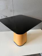Senator Haven Design Bijzettafel Zwart Glas Beuken, Huis en Inrichting, Tafels | Bijzettafels, Vierkant, 55 tot 75 cm, Ophalen