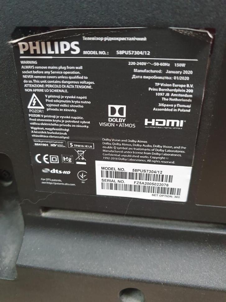 Grote Philips smart TV te koop, Audio, Tv en Foto, Televisies, Gebruikt, LED, 100 cm of meer, 4k (UHD), Samsung, 50 Hz, Smart TV