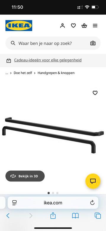 8 Borghamn handgrepen Ikea beschikbaar voor biedingen