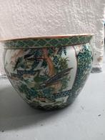 Mooie Chinezen bloempot, hoogte 20 diameter 26 cm., Ophalen