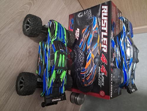 Traxxas rustler 4x4 vxl tsm, Hobby en Vrije tijd, Modelbouw | Radiografisch | Auto's, Zo goed als nieuw, Auto offroad, Elektro