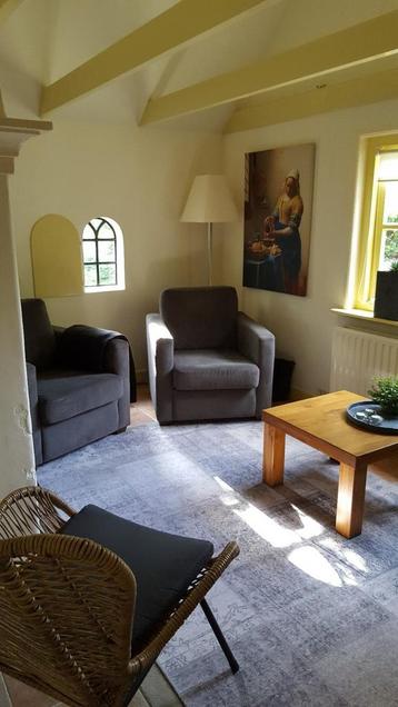 2 mooie fauteuils. Stof (grijs)