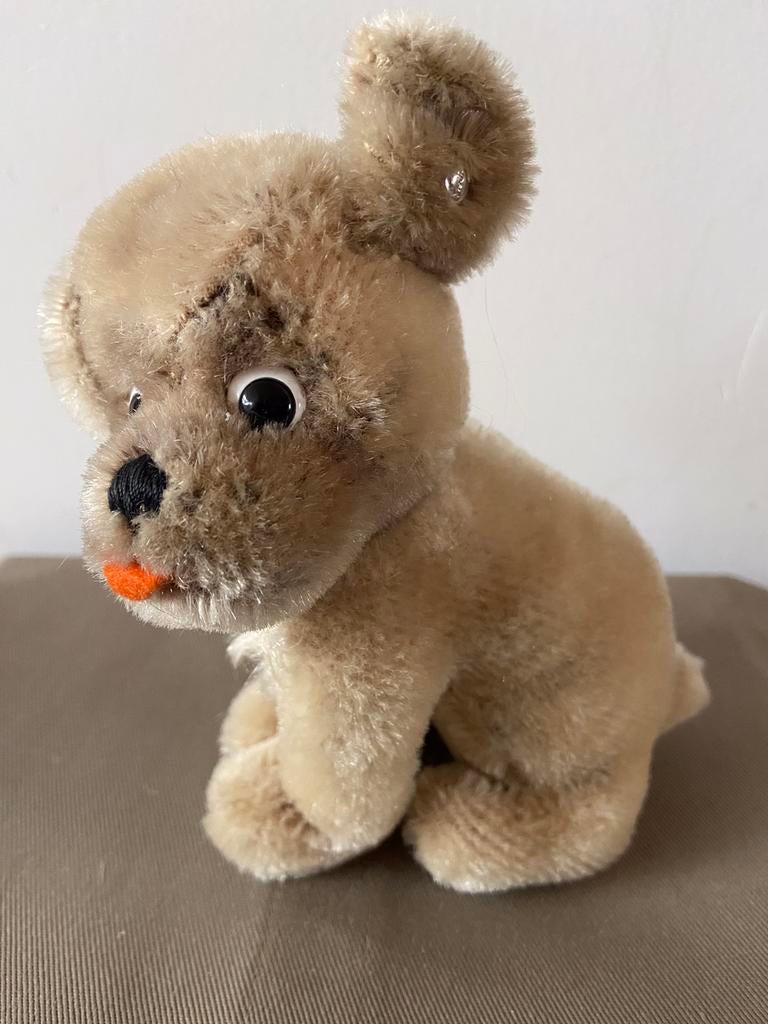 Steiff hond Mopsy, 3312, Antiek en Kunst, Antiek | Speelgoed, Ophalen of Verzenden