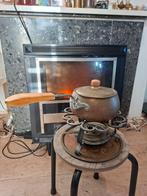 Antieke Fonduepan Koper & IJzer, Ophalen of Verzenden