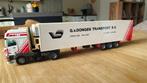 TEKNO Daf Vrachtwagen met van Dongen Oplegger, Hobby en Vrije tijd, Modelauto's | 1:50, Ophalen of Verzenden, Zo goed als nieuw