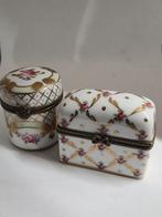 Set van 2 Handgeschilderde Limoges Doosjes, Antiek en Kunst, Ophalen of Verzenden