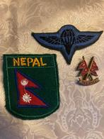 Emblemen, badges Nepalese leger, Ophalen of Verzenden, Landmacht, Azië, Embleem of Badge