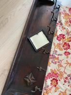 Antieke Wandkapstok met Spiegeltje, Huis en Inrichting, Woonaccessoires | Kapstokken, Gebruikt, 100 tot 150 cm, Hout, Ophalen