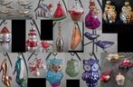 27 gekleurde kerstballen / ornamenten / figuren, Diversen, Kerst, Ophalen of Verzenden, Zo goed als nieuw