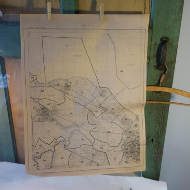 Kaart landkaart Bussum 45,5 x 60 Defensie 1:25000, Boeken, Atlassen en Landkaarten, Gelezen, Landkaart, Nederland, 1800 tot 2000