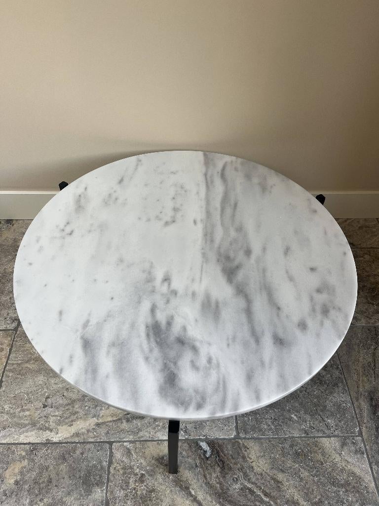 Salontafel Leonard Wit Marmer, Huis en Inrichting, Tafels | Salontafels, Ophalen, Overige materialen, Gebruikt, 100 tot 150 cm
