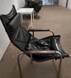 Vintage design 1960 lounge stoel leder 2x, Ophalen, Modern design, Gebruikt, Twee