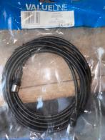 Valueline Coax Antennekabel 3m - Zwart, Ophalen of Verzenden, Nieuw, 2 tot 5 meter, Coaxiale kabel