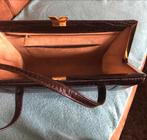 Nieuwe vintage handtas leer, Ophalen of Verzenden, Nieuw, Bruin, Handtas