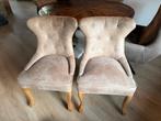 Mooie luxe4 stoelen “Riviera Maison” paar manden oud(nieuwe), Huis en Inrichting, Stoelen, Twee, Bruin, Leer, Ophalen of Verzenden