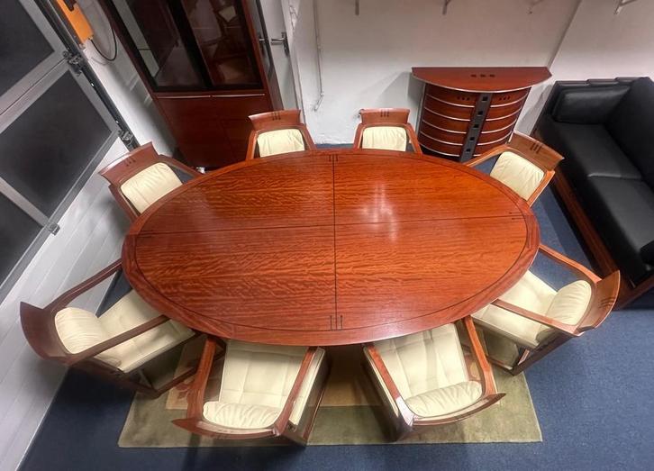 Schuitema decoforma ovale grote eettafel, Huis en Inrichting, Tafels | Eettafels, Nieuw, 100 tot 150 cm, 200 cm of meer, Vijf personen of meer