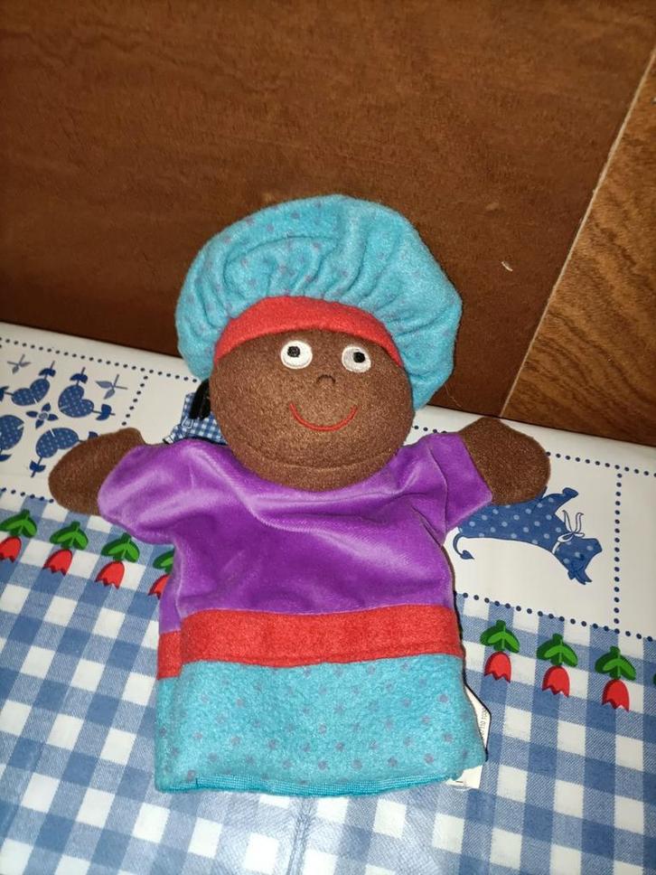 Hema zwarte piet handpop 26 cm groot, Diversen, Sinterklaas, Ophalen of Verzenden